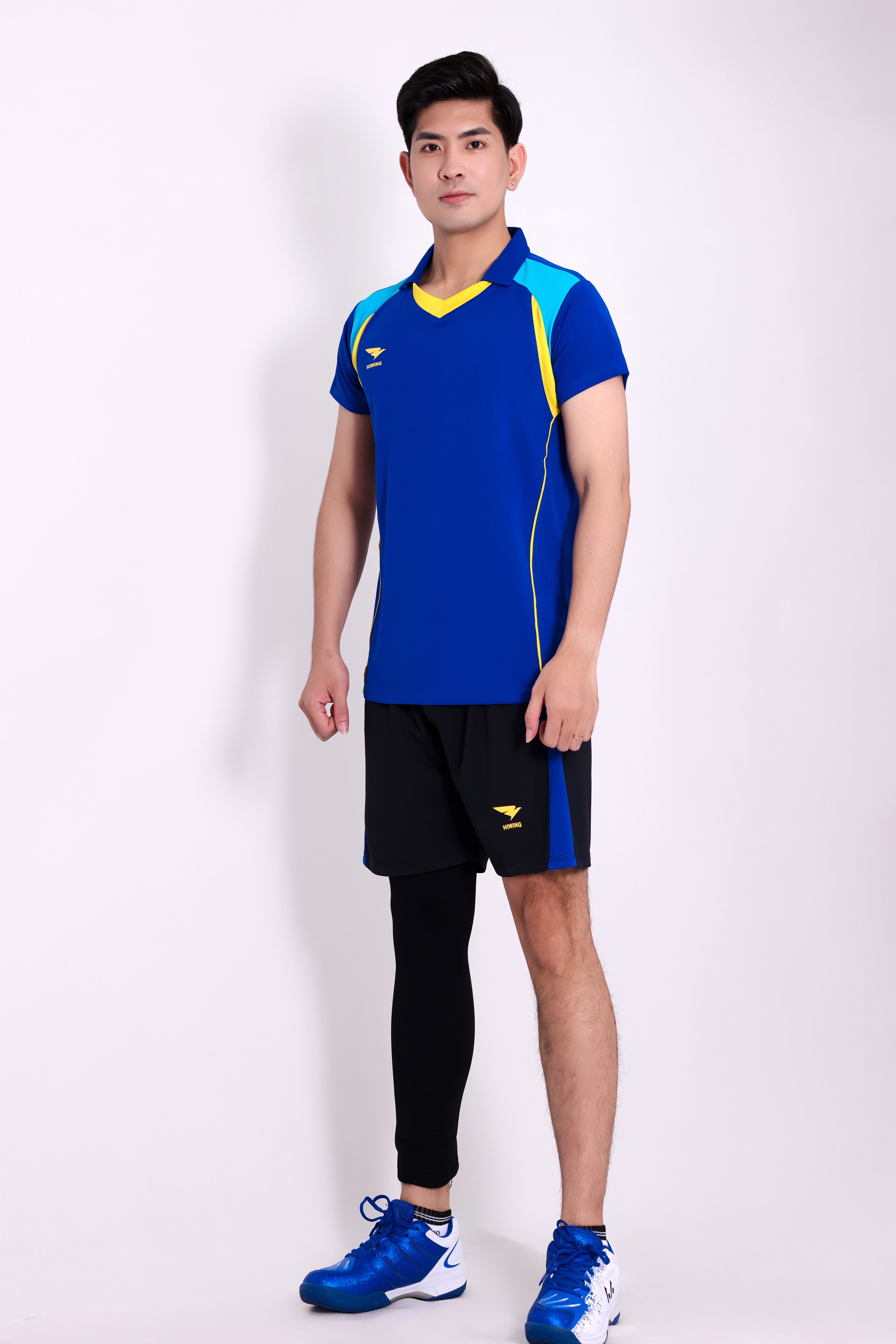 Áo bóng chuyền Nam chính hãng Hiwing H10 – Màu Xanh bích